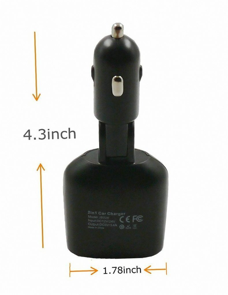Digital Display Low Voltage Alarm Car Charger