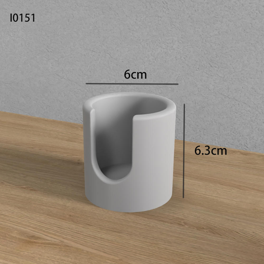 Moule en silicone pour bougeoir d'aromathérapie chauffant en béton