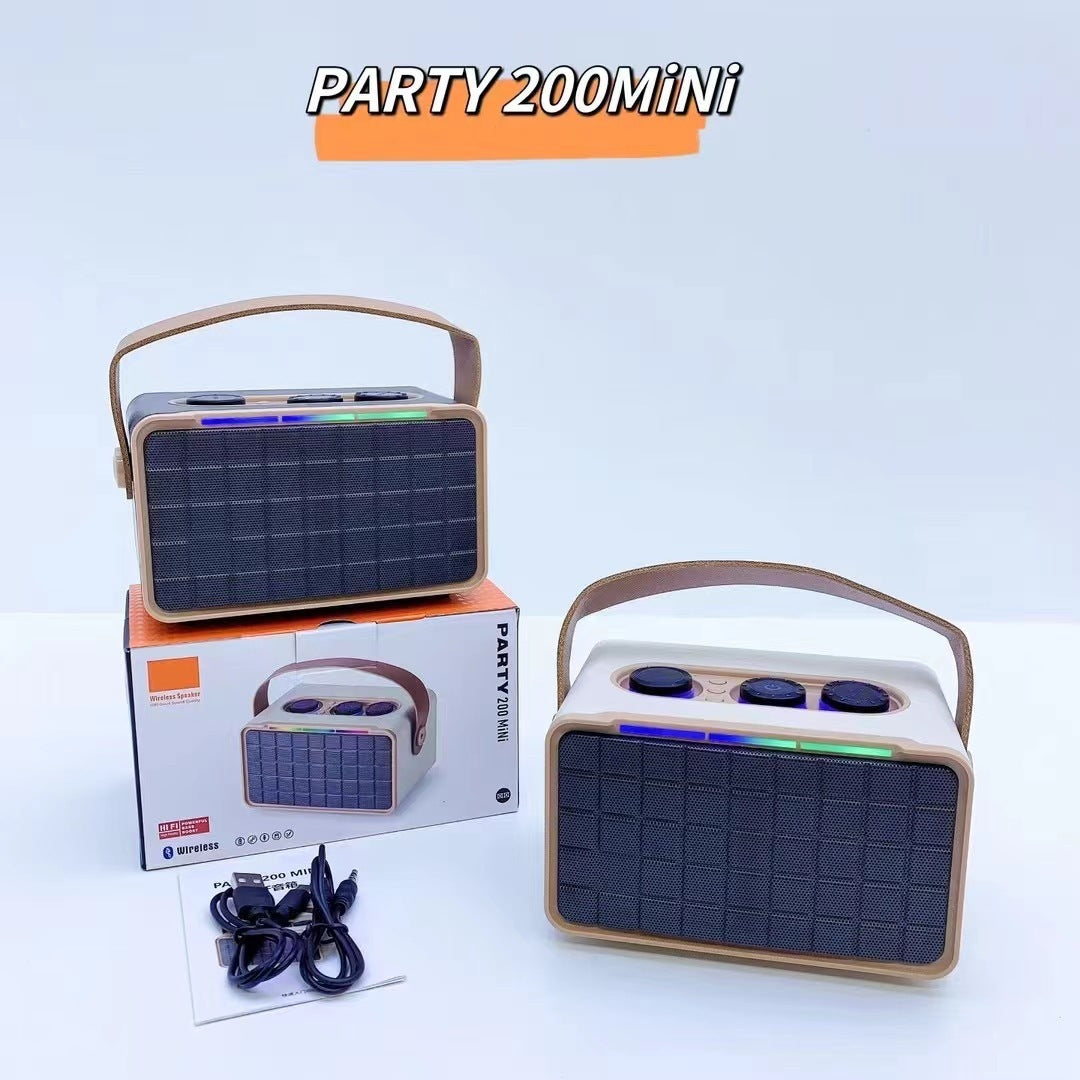 Outdoor Bluetooth Speaker RGB Dual Speaker Portable