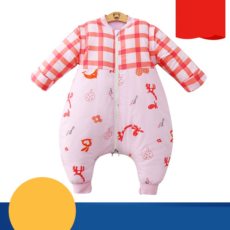 Baby sleeping bag pure cotton baby anti-kick quilt