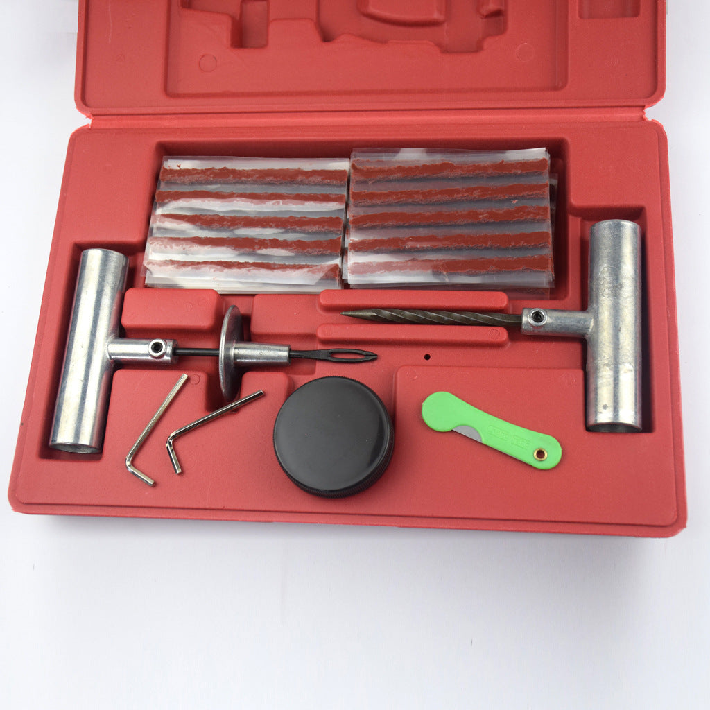 57pc Tire Repair Kit DIY Flat Tire Repair Car Truck Motorcycle Home Plug Patch