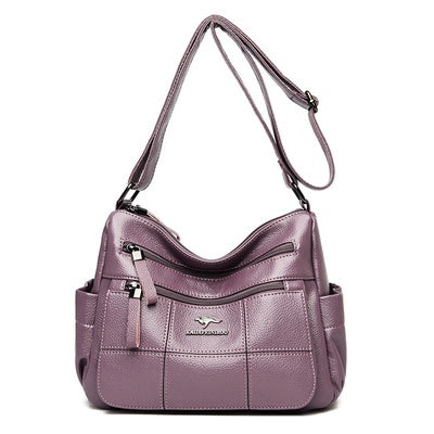Real Leather Women's New Large Capacity Crossbody Bag