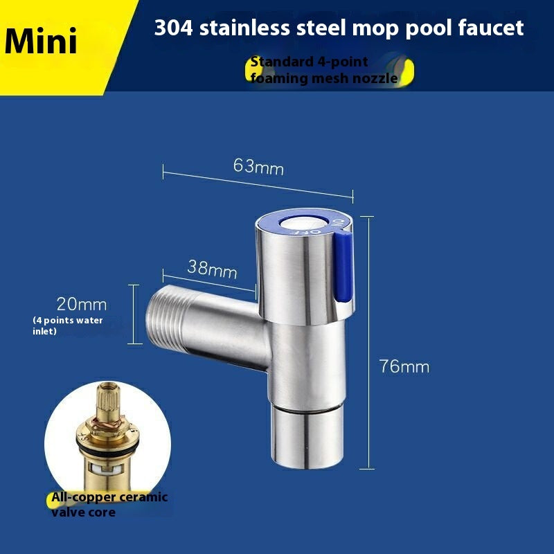 304 Stainless Steel Washing Machine Mop Pool Faucet