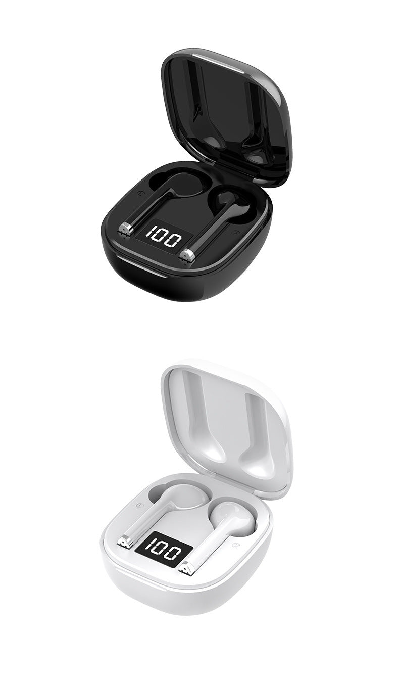 wireless 5.0 touch private mode LED digital display headset
