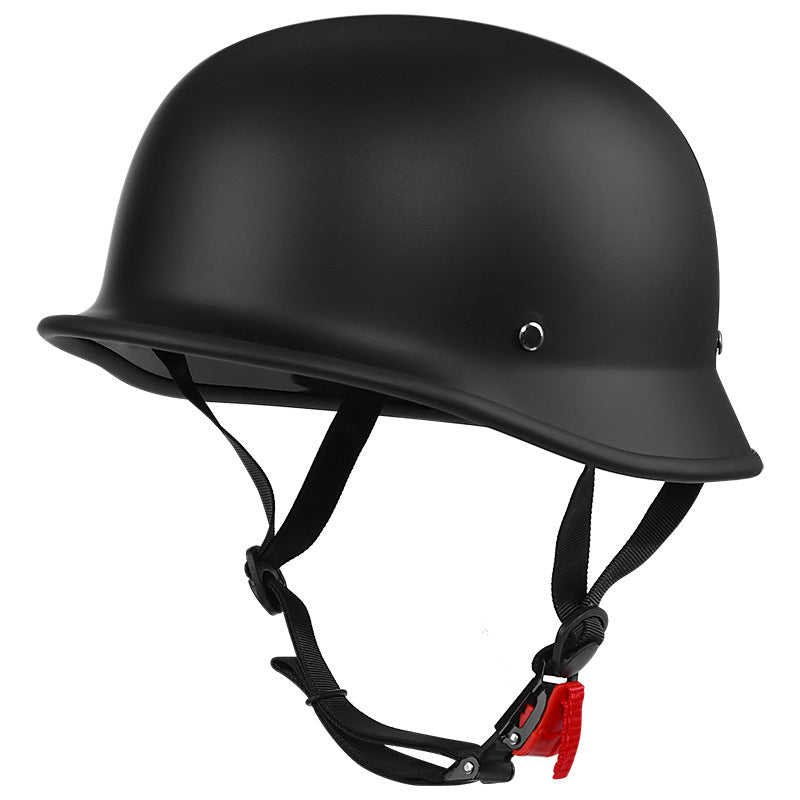Motorcycle Unisex Half Helmet Matte Black