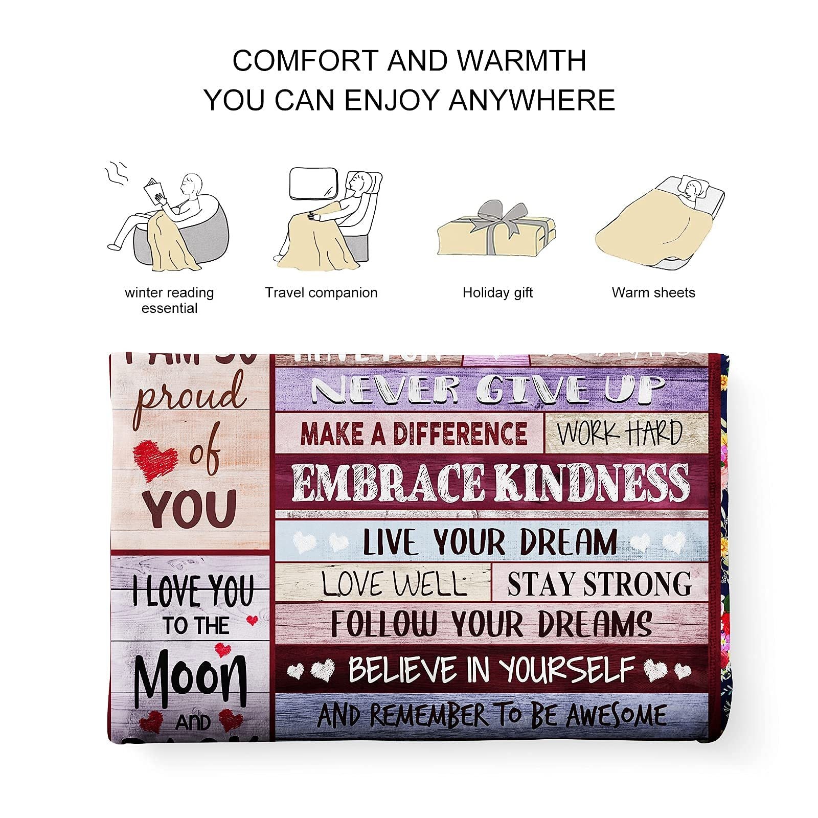 Double Sided Flannel Thickened Blanket