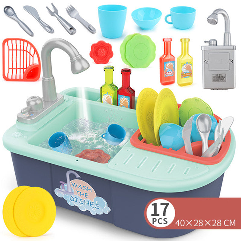 Children's Electric Dishwasher Play House Toys Can Be Recycled Water