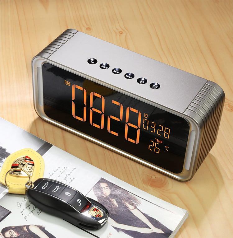 Private Model Big Screen Dual Alarm Clock Bluetooth Speaker