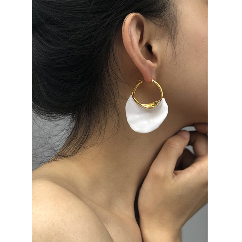Fashionable Retro Exaggerated And Personalized Geometric Exaggerated Stereo Big Earrings