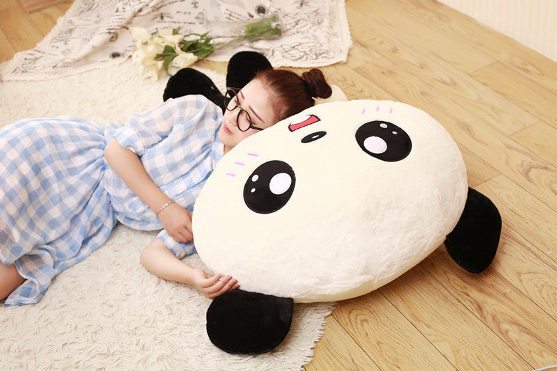 Peluche Kawaii Panda Grosse Tête 70cm Jouets en Peluche Doux Oreiller Animal Mignon Ours Cadeau pour Enfants Filles Bébé Cadeau d'Anniversaire