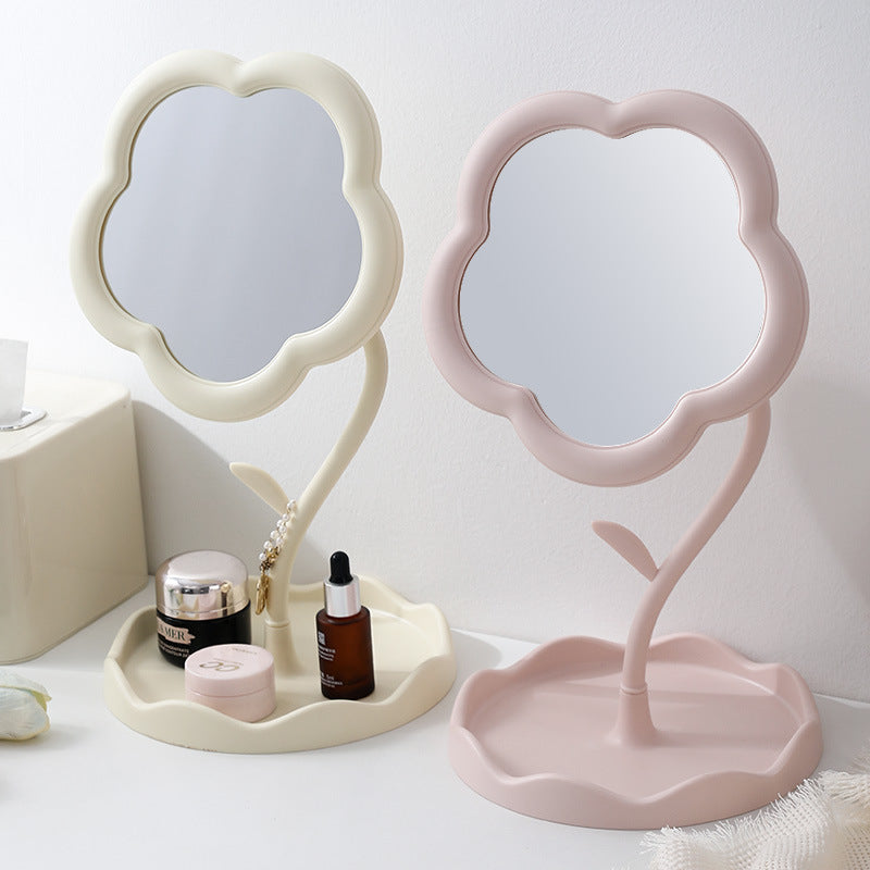 Adorable Desktop Makeup Mirror With Sunflower Design