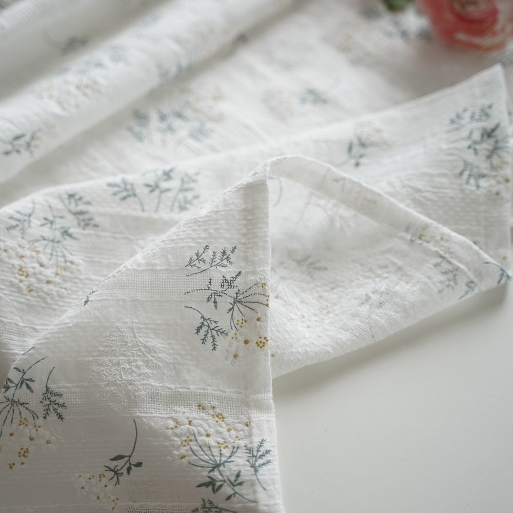 Clove Flower Broken Garden Cotton Linen Table Cloth American Decorative Dining Cloth