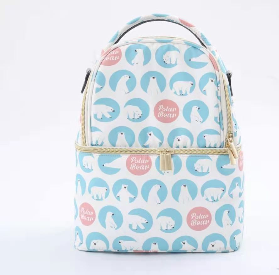 Sac à Langer Sac Isotherme Biberon Sac Rangement Maman pour Affaires de Bébé Accessoires Poussette