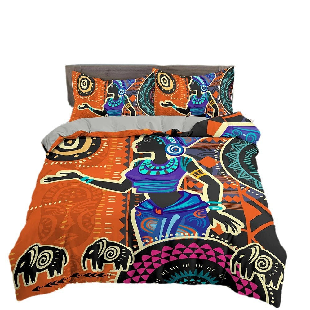 African National Bedding Suit With Pringting