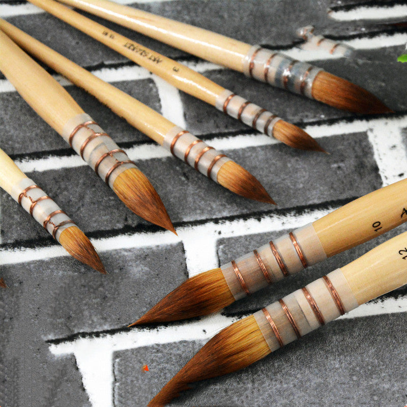 Nylon hair tip watercolor brush