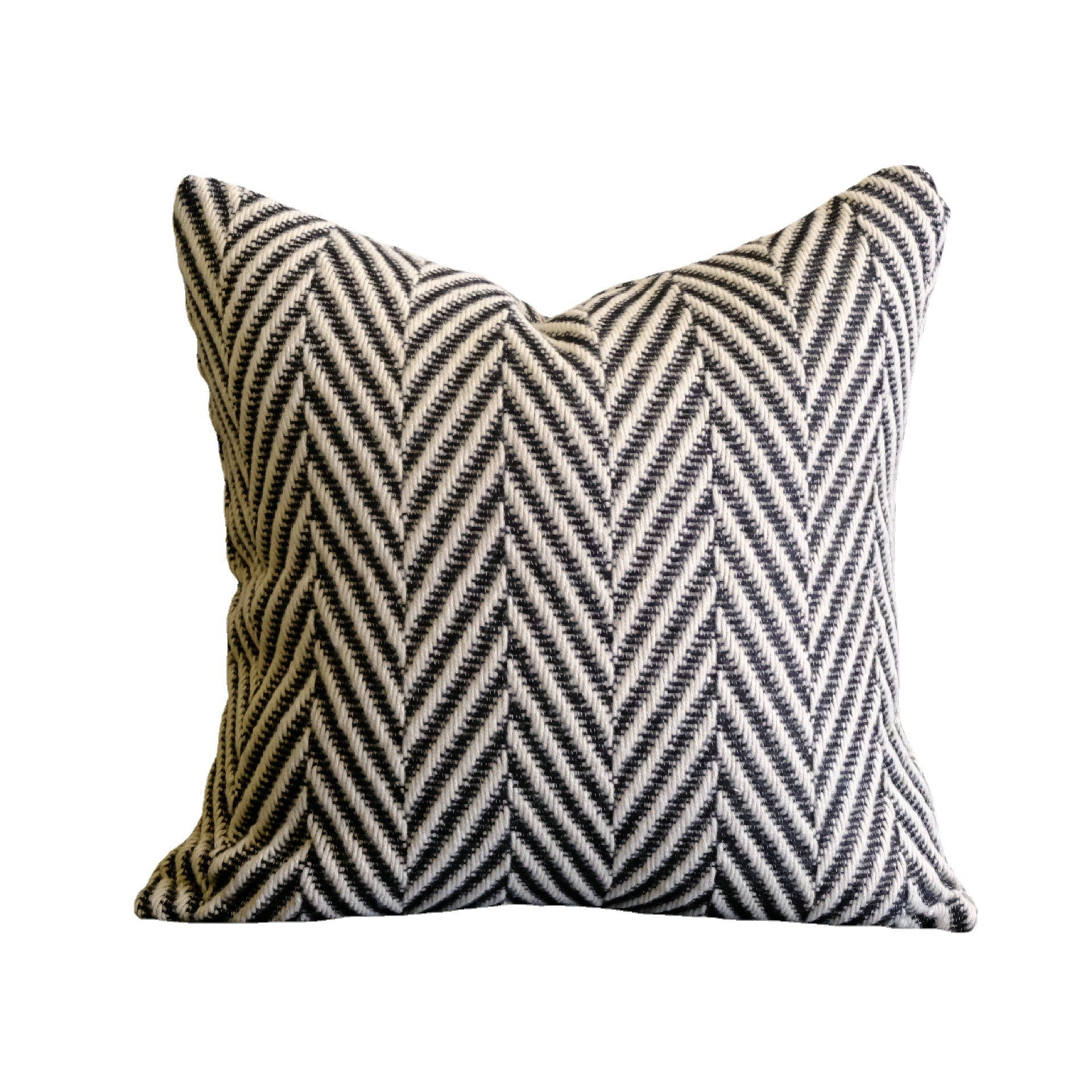 Simple Herringbone Pattern Wool Pillowcase For Fashion