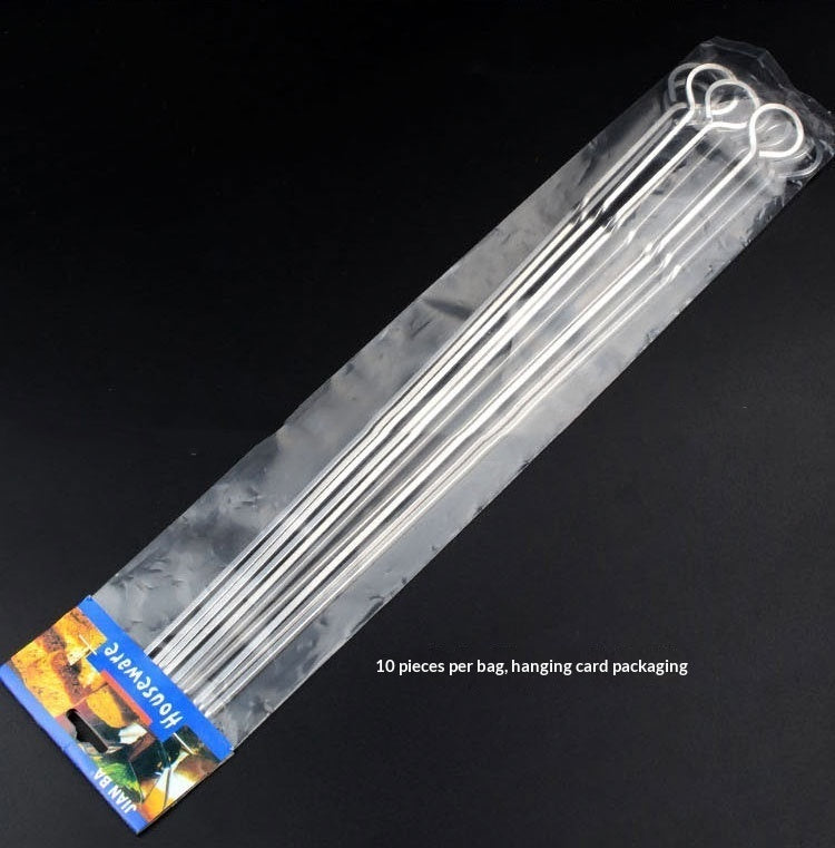 Bold Square Stainless Steel Barbecue Skewers