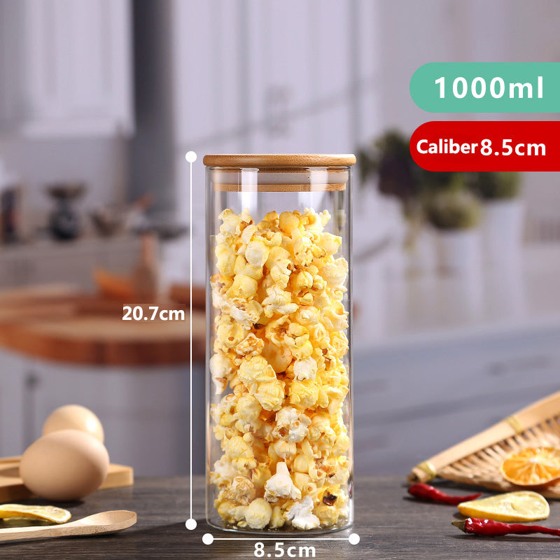 High Borosilicate Glass Sealed Jar Transparent Household
