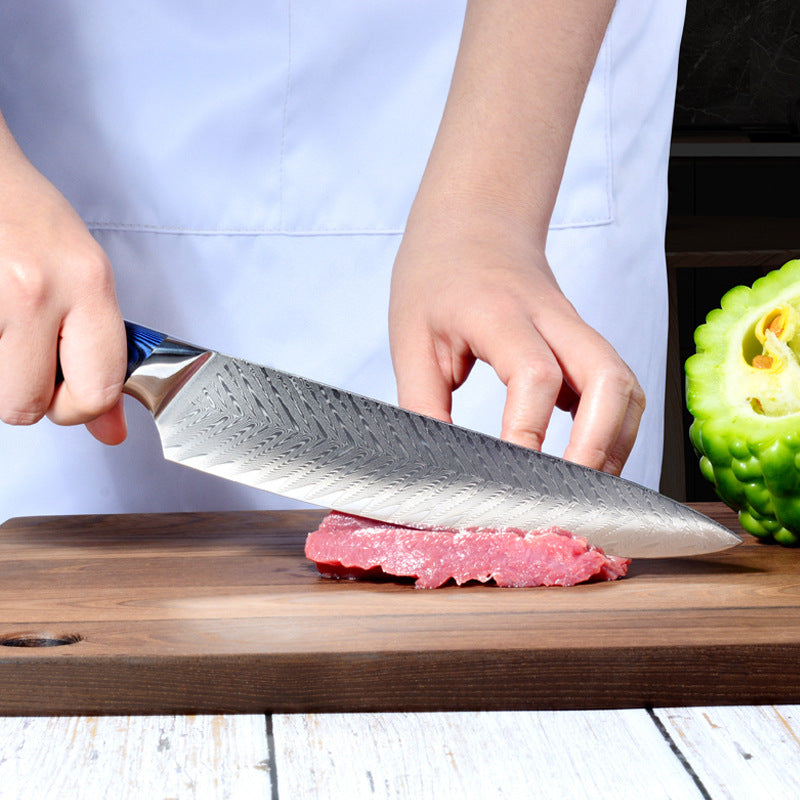Damascus Stainless Steel Chef's Knife For Home Use