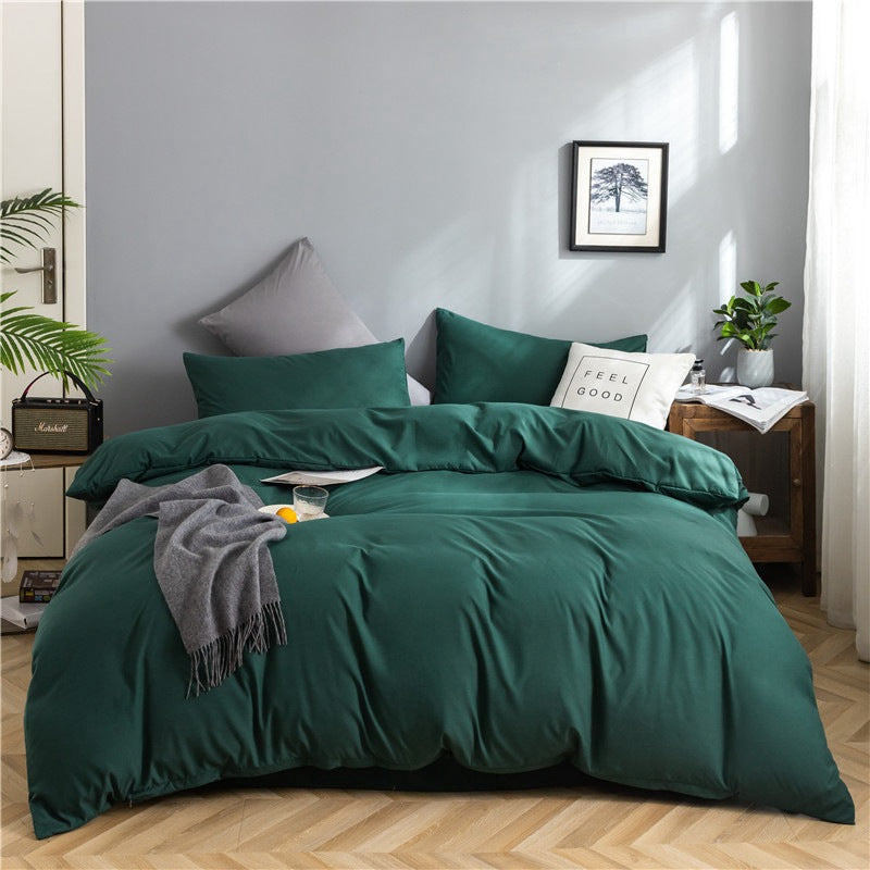 Modern Minimalist Washed Cotton Four-piece Bedding Set
