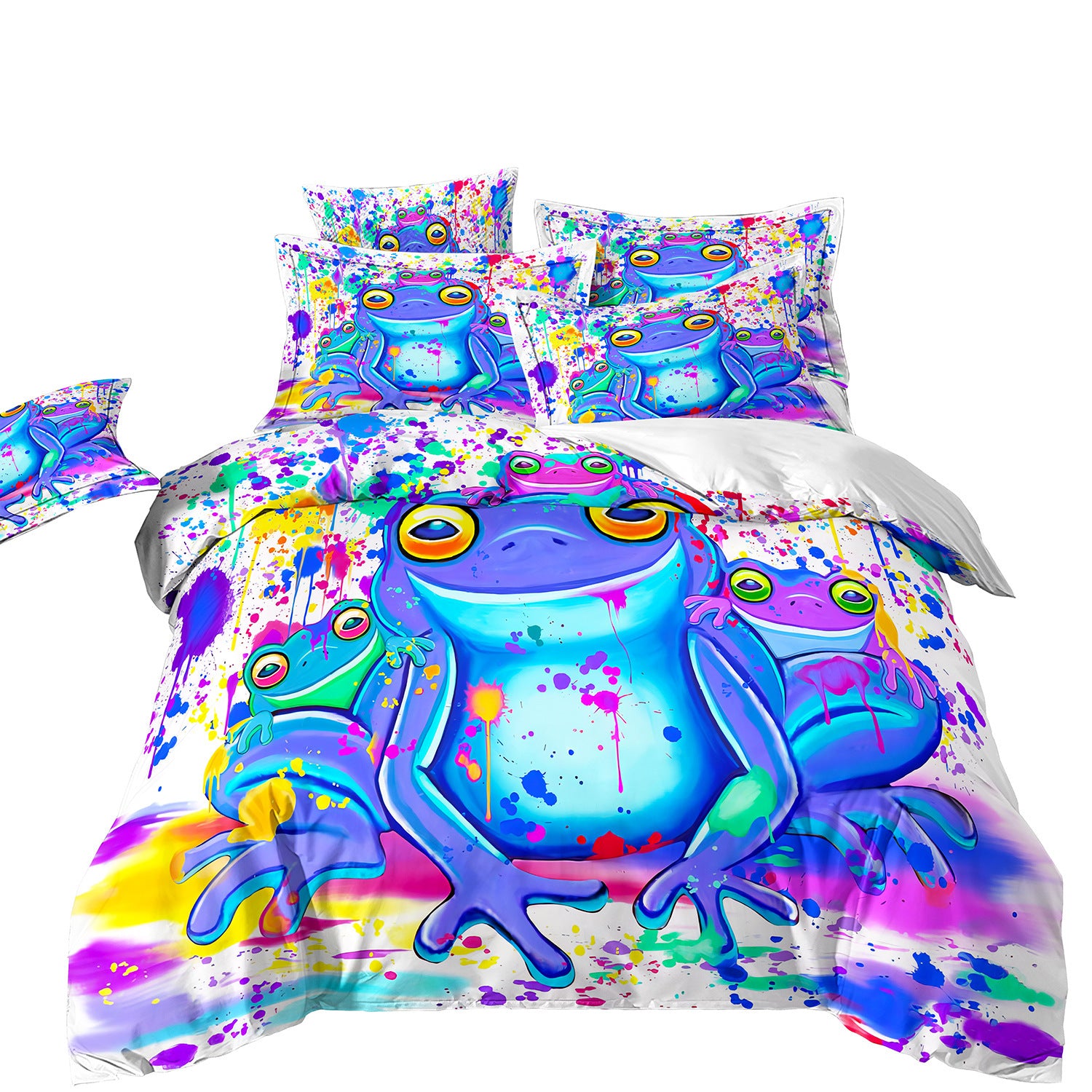 Cartoon Children's Animal Frog Salamander Three-piece Set