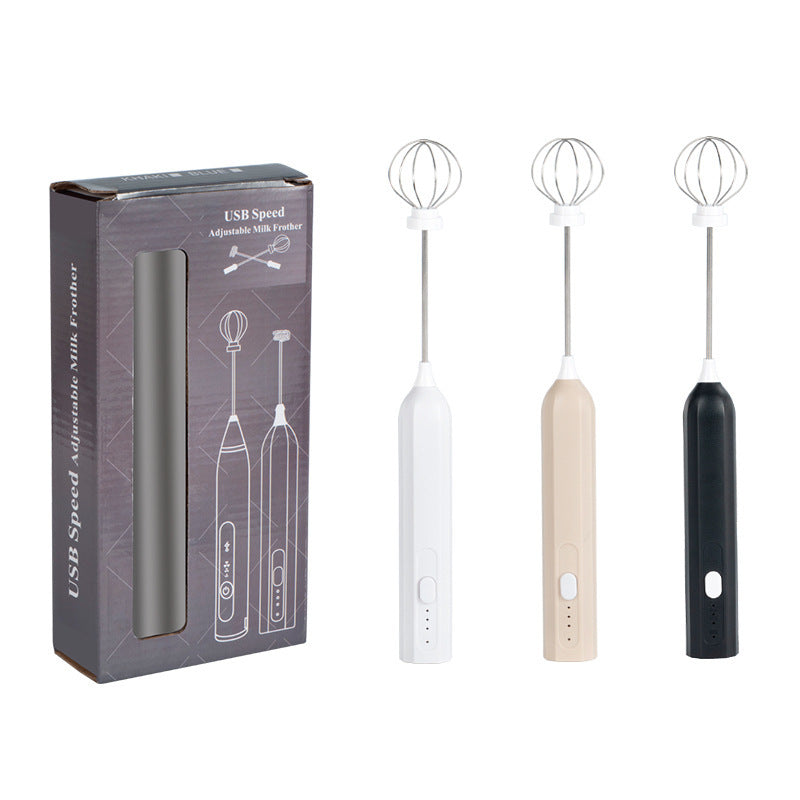 Cross-border Blender Handheld Electric Whisk USB Rechargeable Baking Coffee Milk Frother