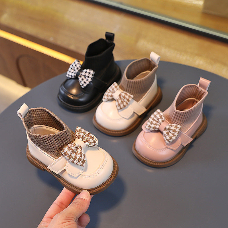 Baby Pumps Soft Bottom Toddler Shoes Women's Little Children's Leather Shoes