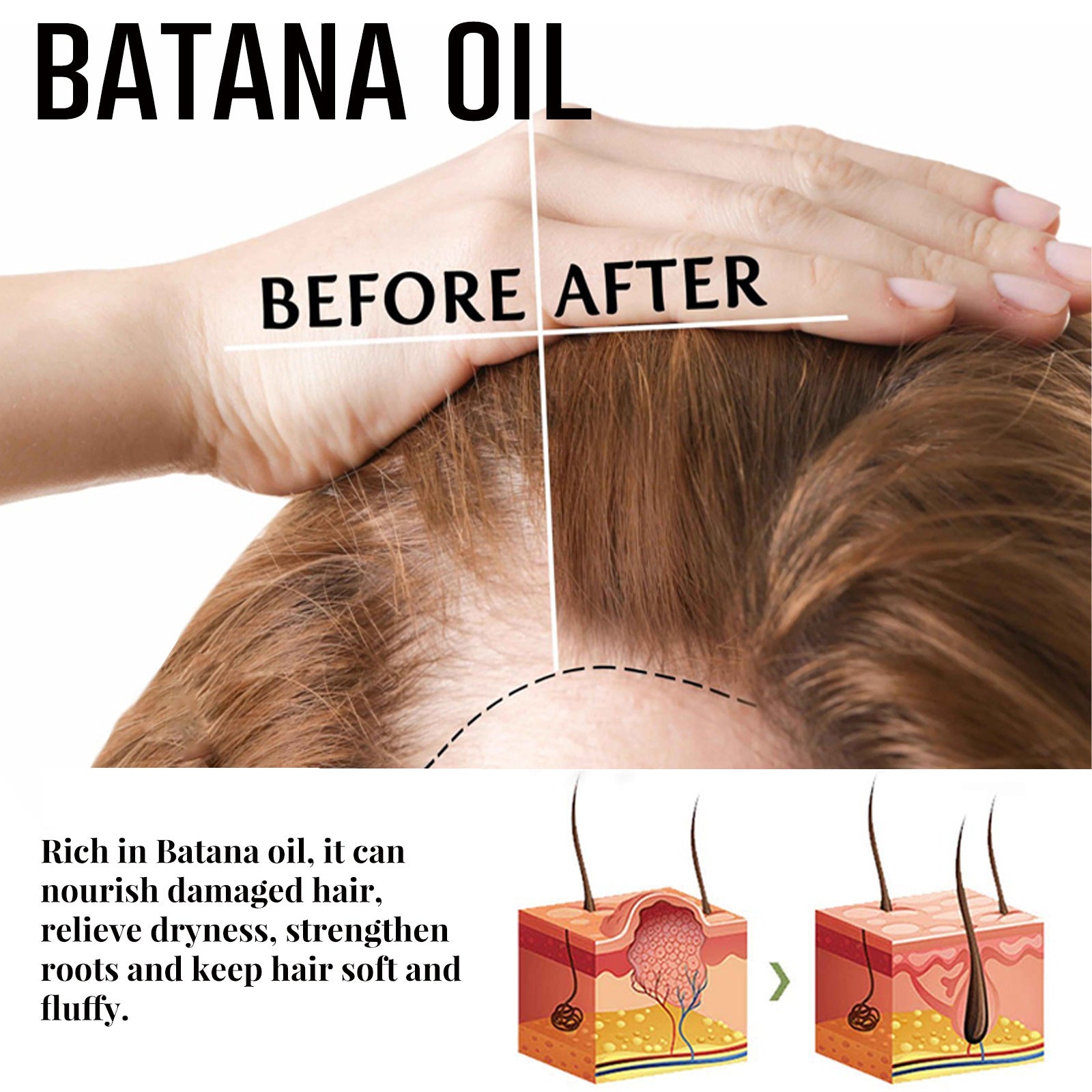 Batana Hair Wax Stick Long-lasting Styling
