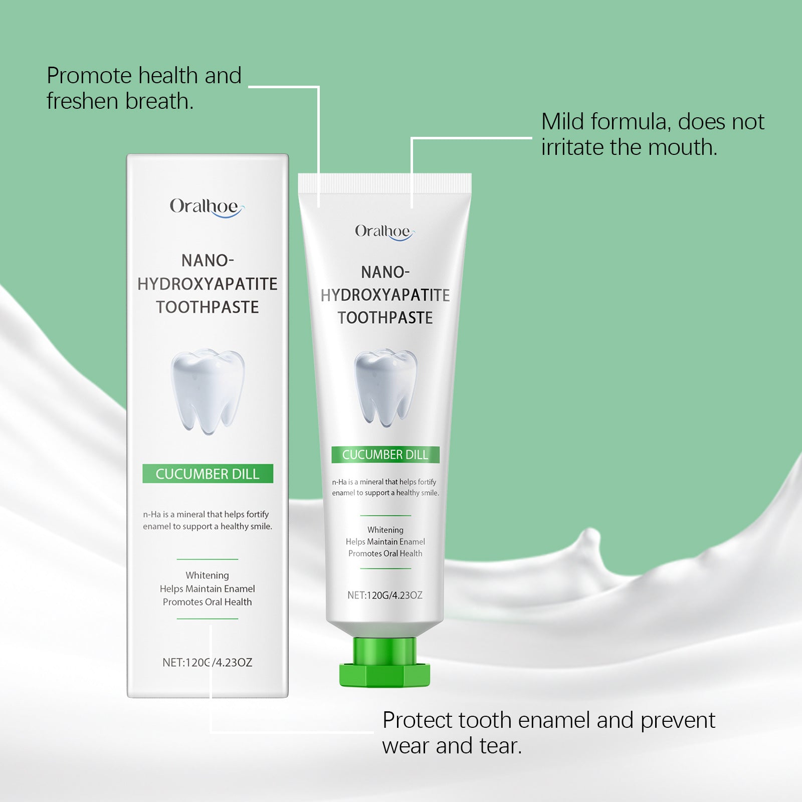 White Teeth Decontamination Brightening Tooth Glaze Care