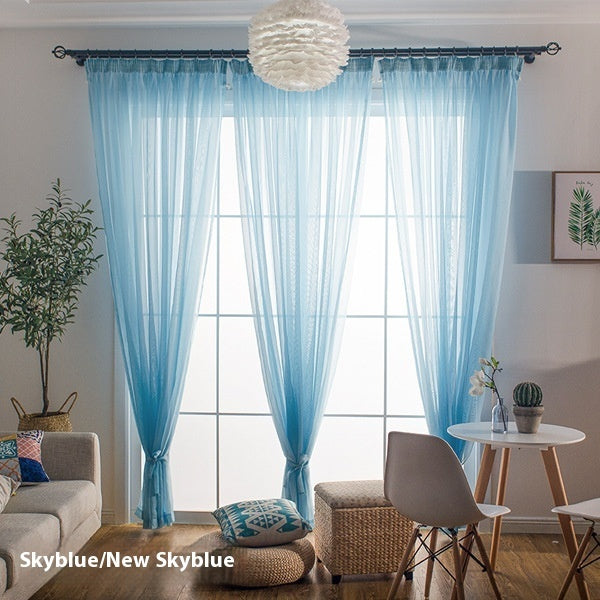 Wide Terylene Curtain Window Screen Fabric Solid Color