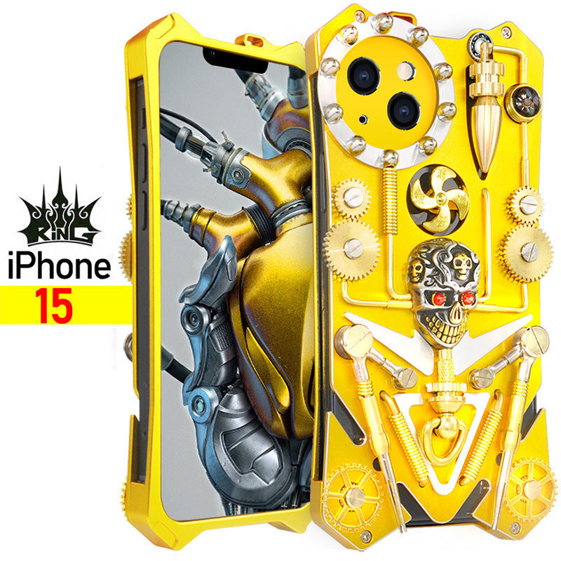 Gear Model Suitable For Iphone15 Metal Phone Case