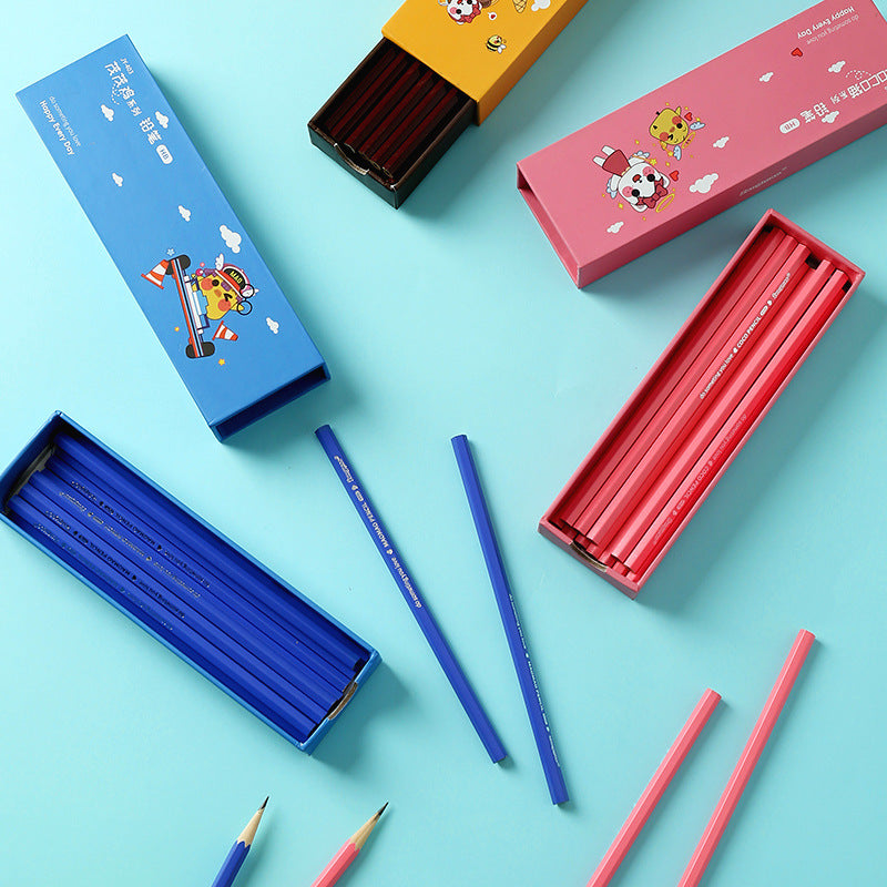 Colored Wooden Hexagonal Rod Constantly Lead HB Pencils