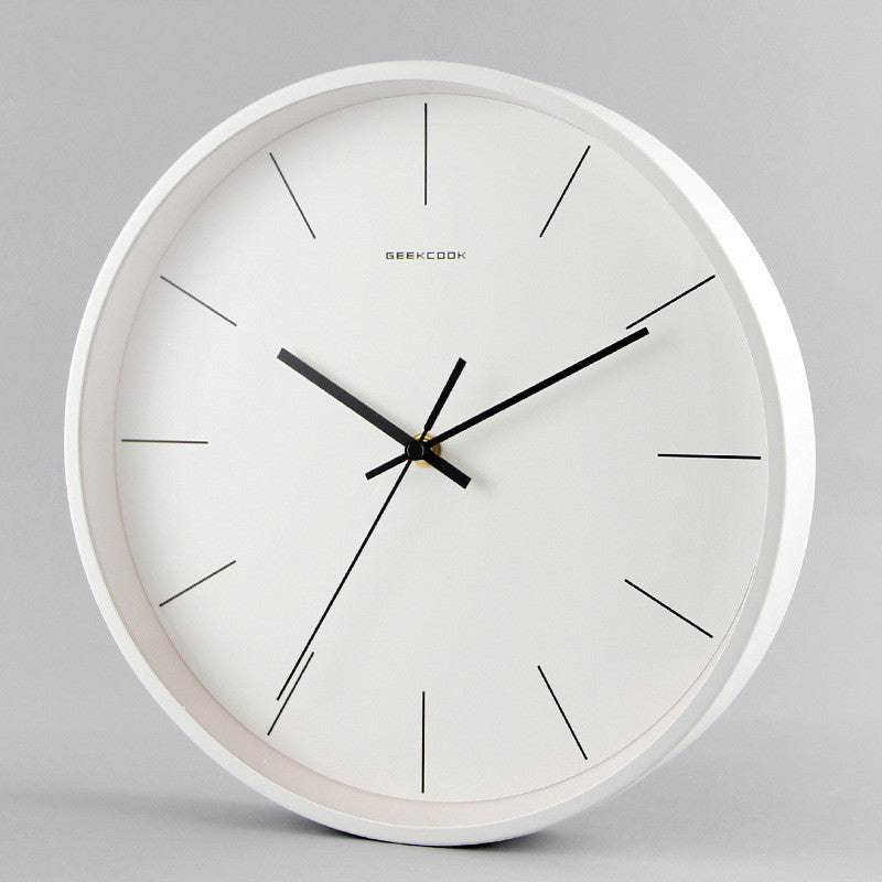 GeekCook Simple Nordic Modern Wall Clock Self-made