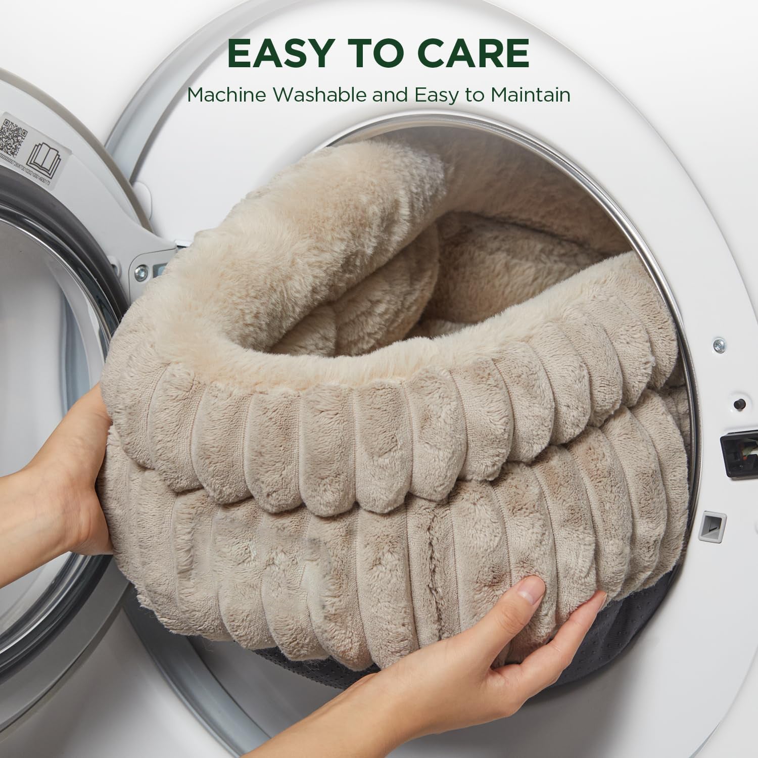 Lit pour chat, lit pour chaton, lits ronds lavables pour chats d'intérieur, lit pour animaux de compagnie en peluche super douce en fausse fourrure pour chiots et chatons avec fond antidérapant