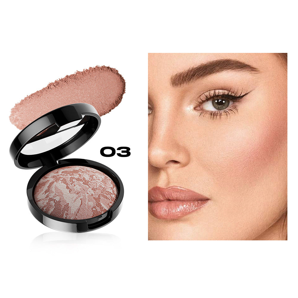 4-color Pork Belly Baked Powder Foundation Powder Fine Silky Improve Skin Color