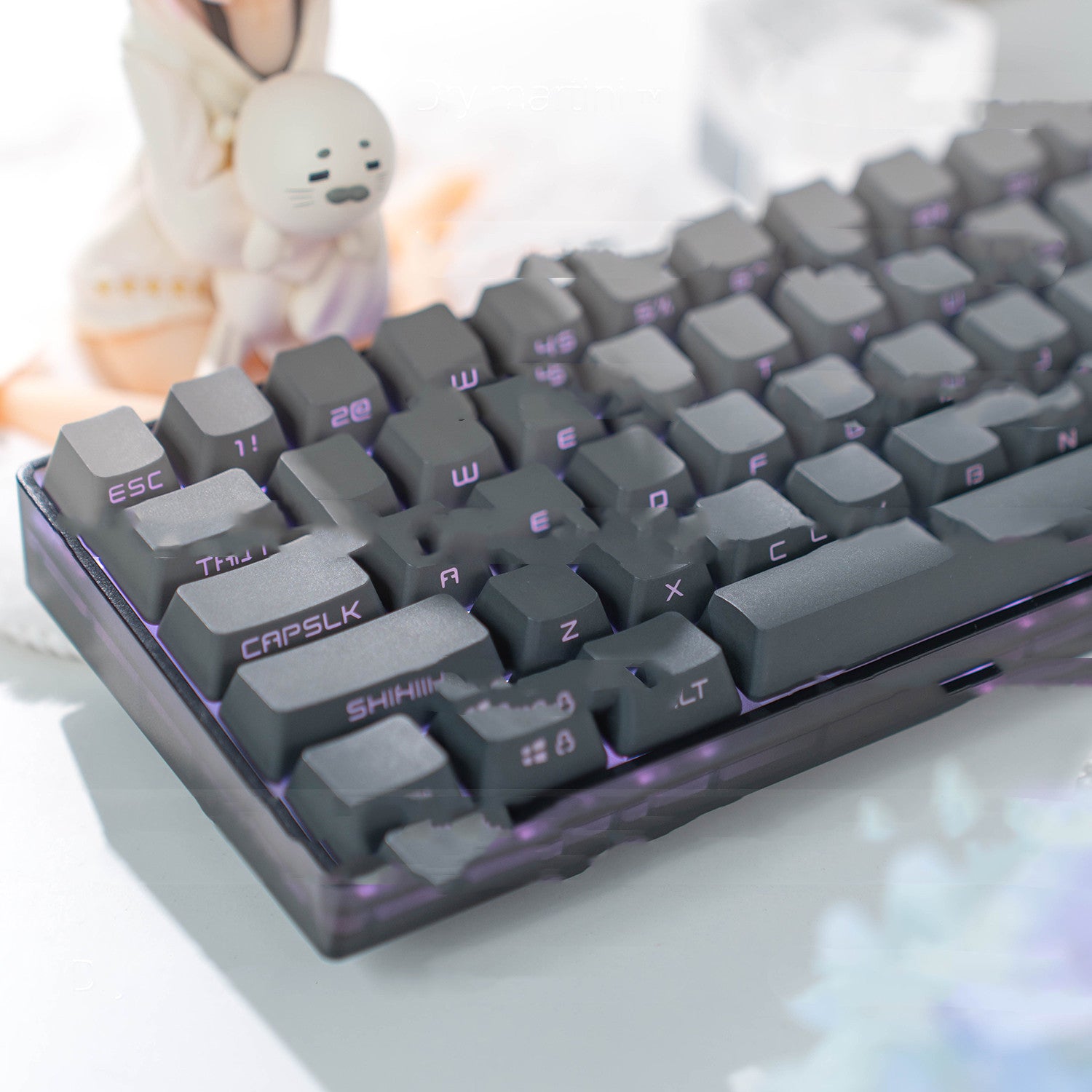 Transparent Tri-mode Kit RGB Silent Mechanical Keyboard