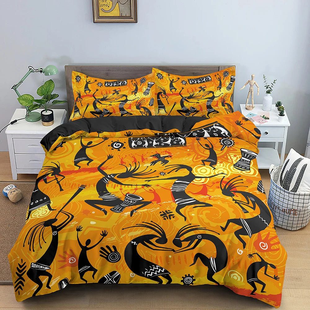 African National Bedding Suit With Pringting
