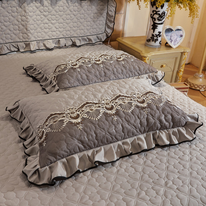 Lace Quilted Thickened Single Pillowcase
