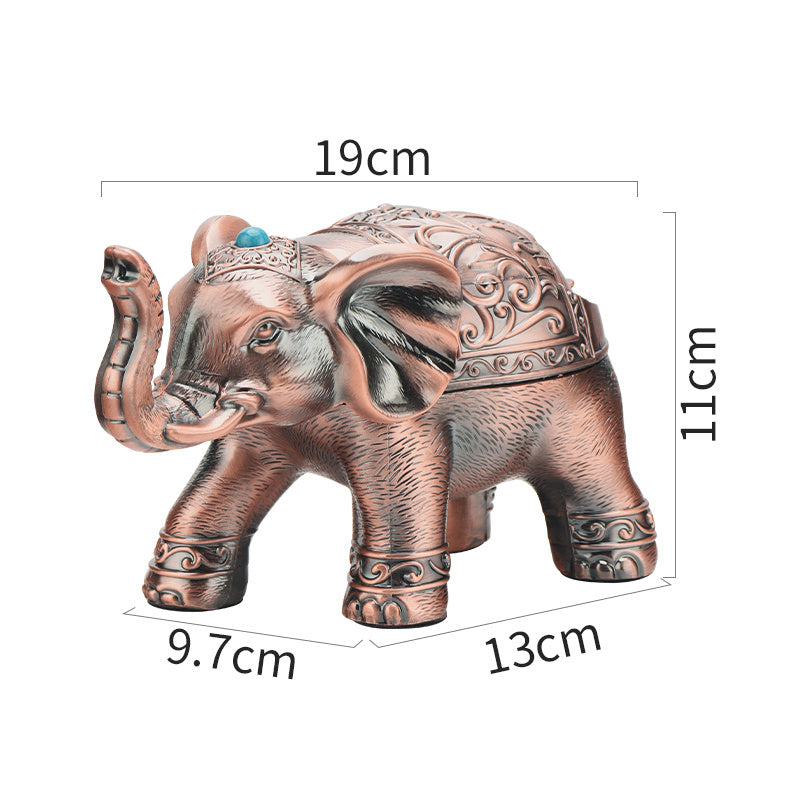 Retro Elephant Ashtray Creative Personality Trend Spherical Belt Cover