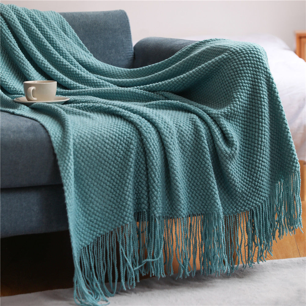 Sofa Cover Cover Blanket Blanket Pineapple Plaid Knitting