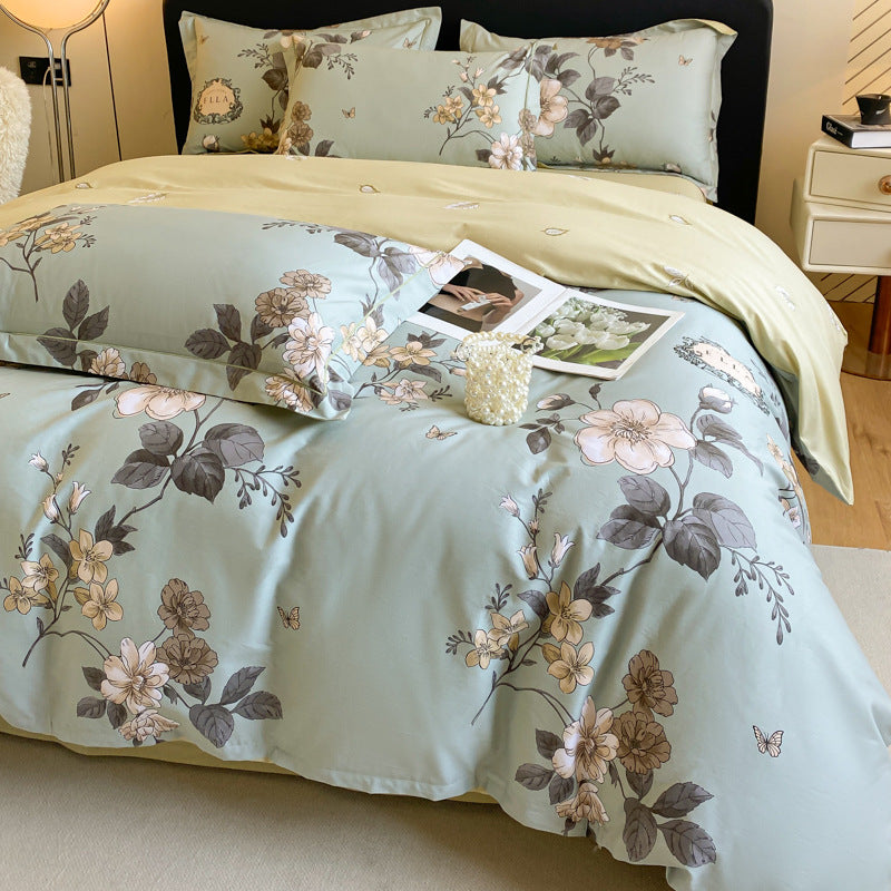 Cotton Four-piece Cotton Quilt Cover Bed Sheet Bedding