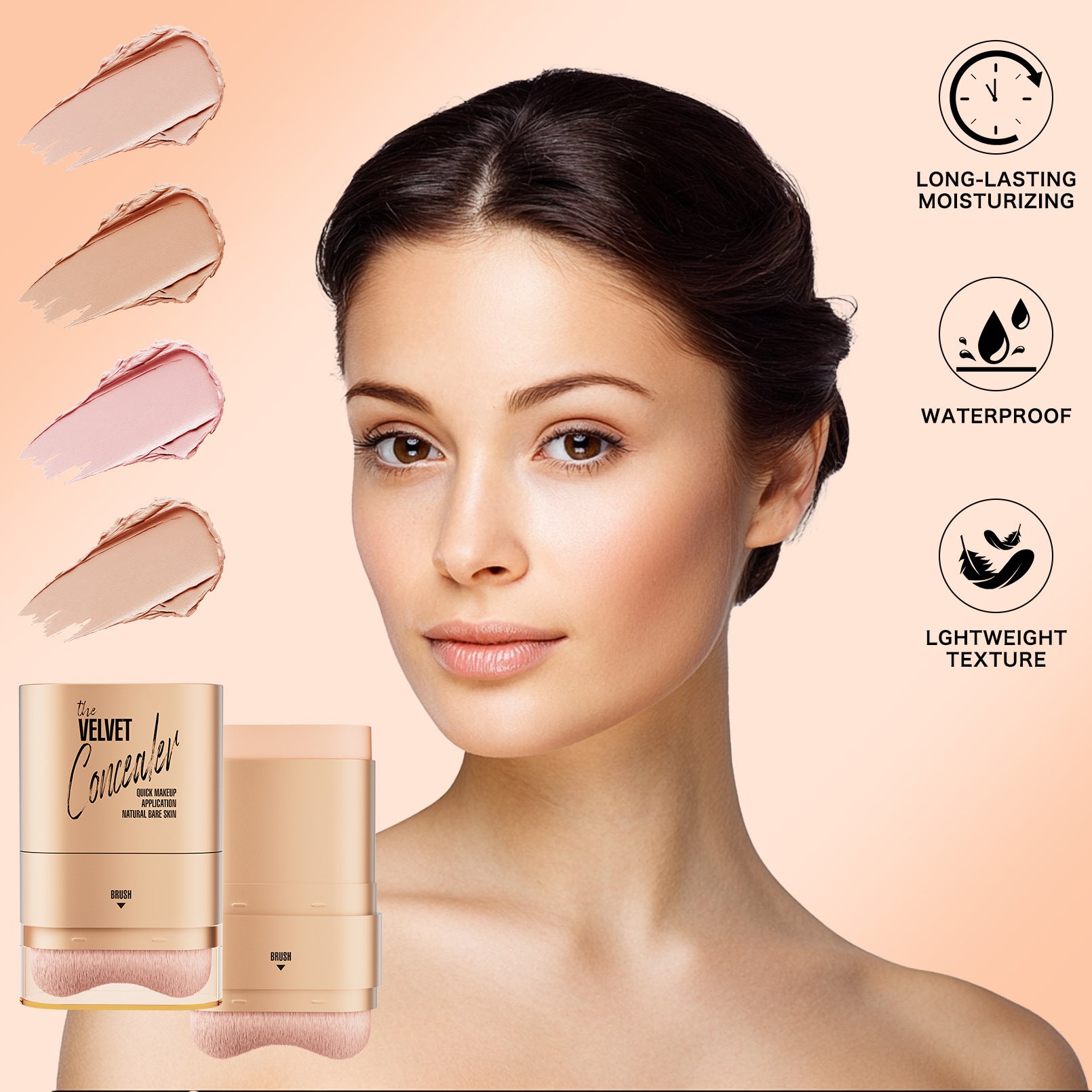 HelloKiss Double-headed Concealer With Brush