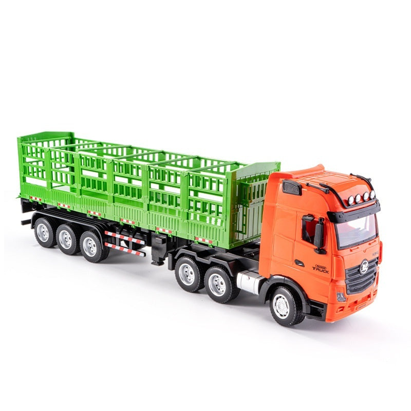 Alloy High-rail Electric Remote-control Engineering Vehicle Toy