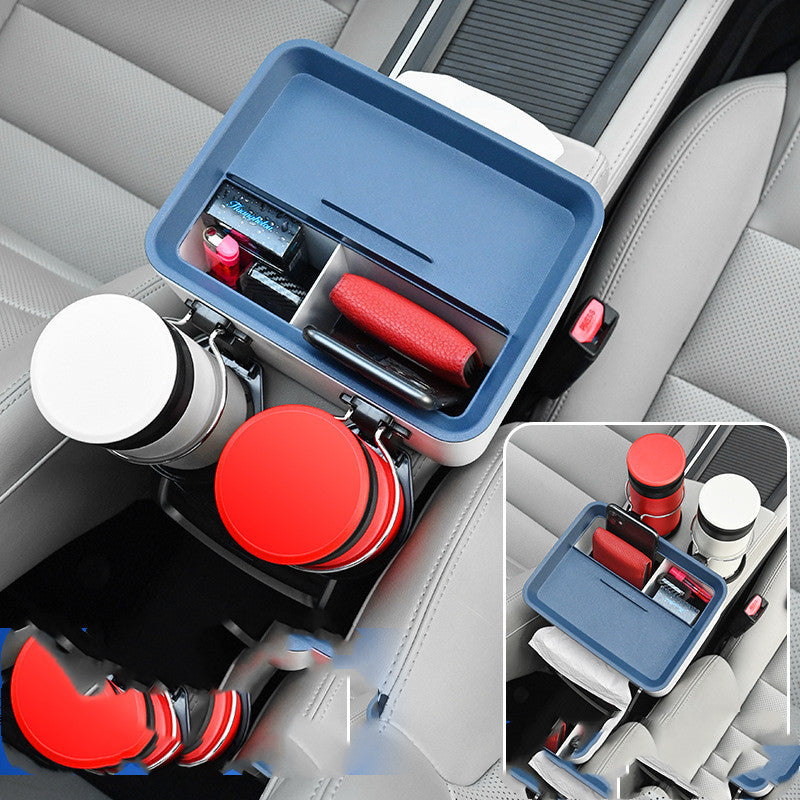 Car Sundries Storage Cup Drink Mobile Phone Armrest Box Tissue Box