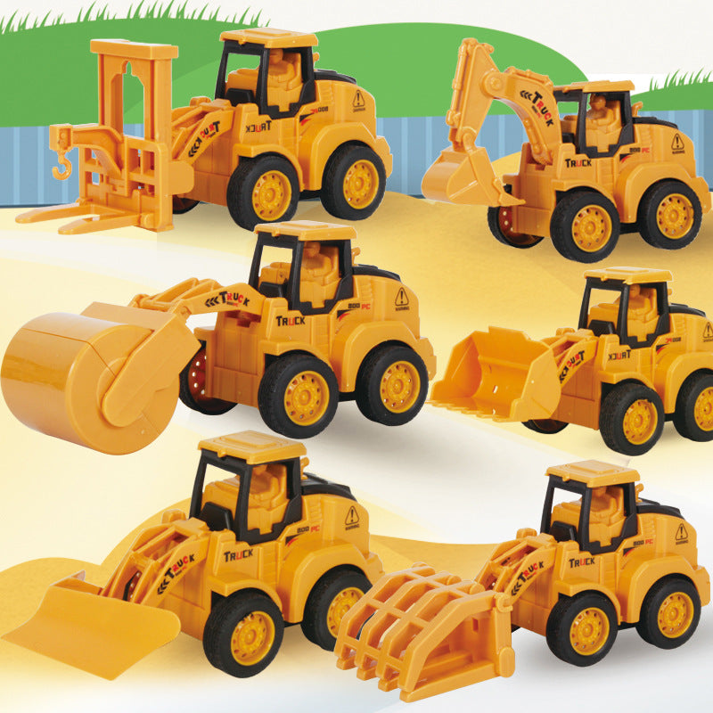 Pressing Engineering Vehicle Inertial Sliding Simulation Model Excavator
