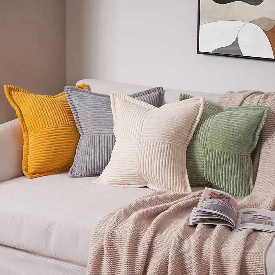 Nordic Corduroy Flying Pillow Simple Cushion Cover