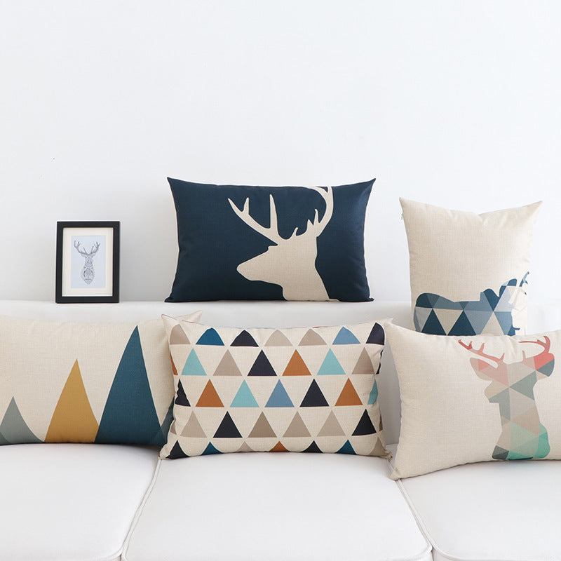 Cushion Car And Office Chair Long Shape Pillow Cover