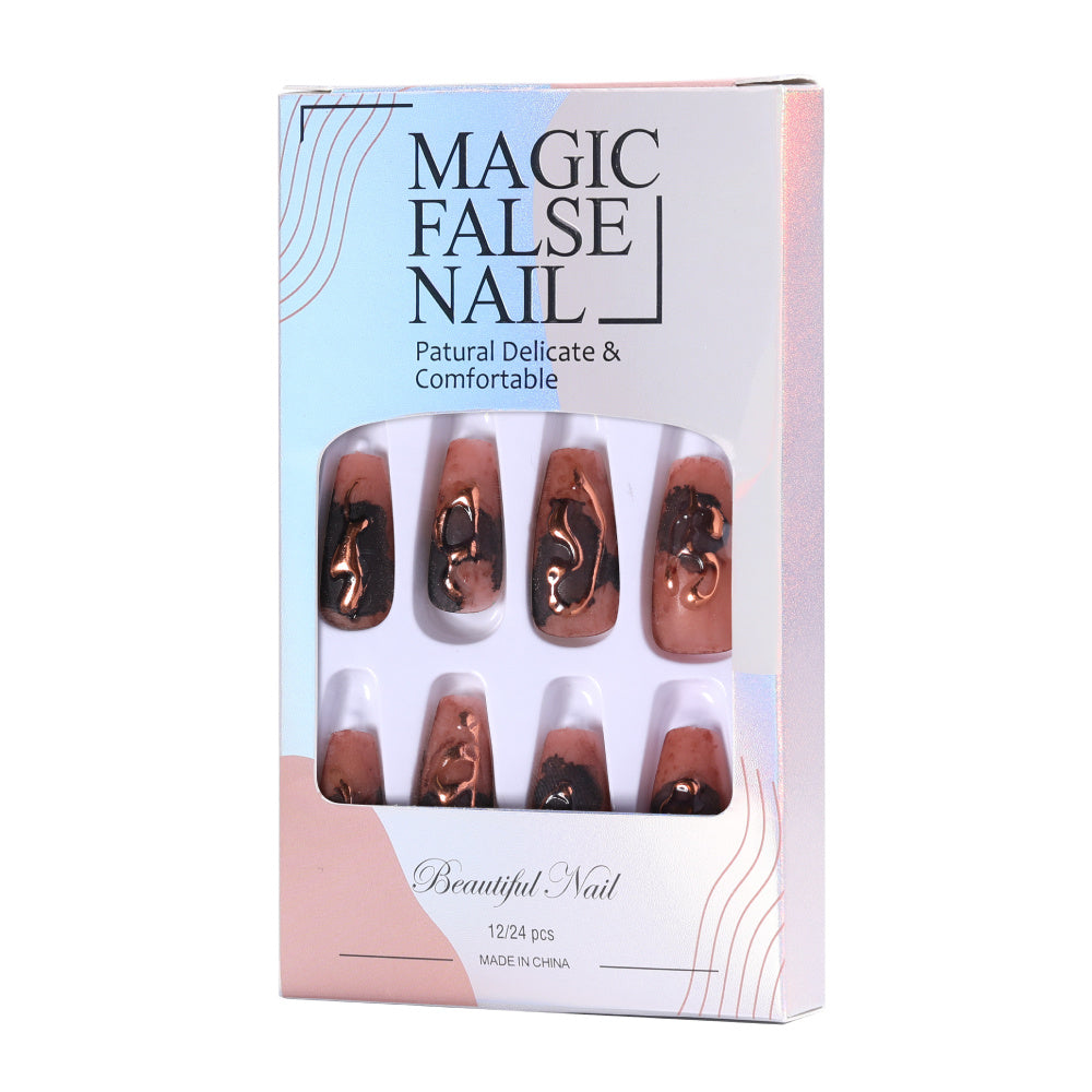 Faux Ongles Adhésifs Décoratifs pour les Mains