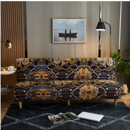 Folding Sofa Bed Cover Armless Stretch All Inclusive Sofa Cover