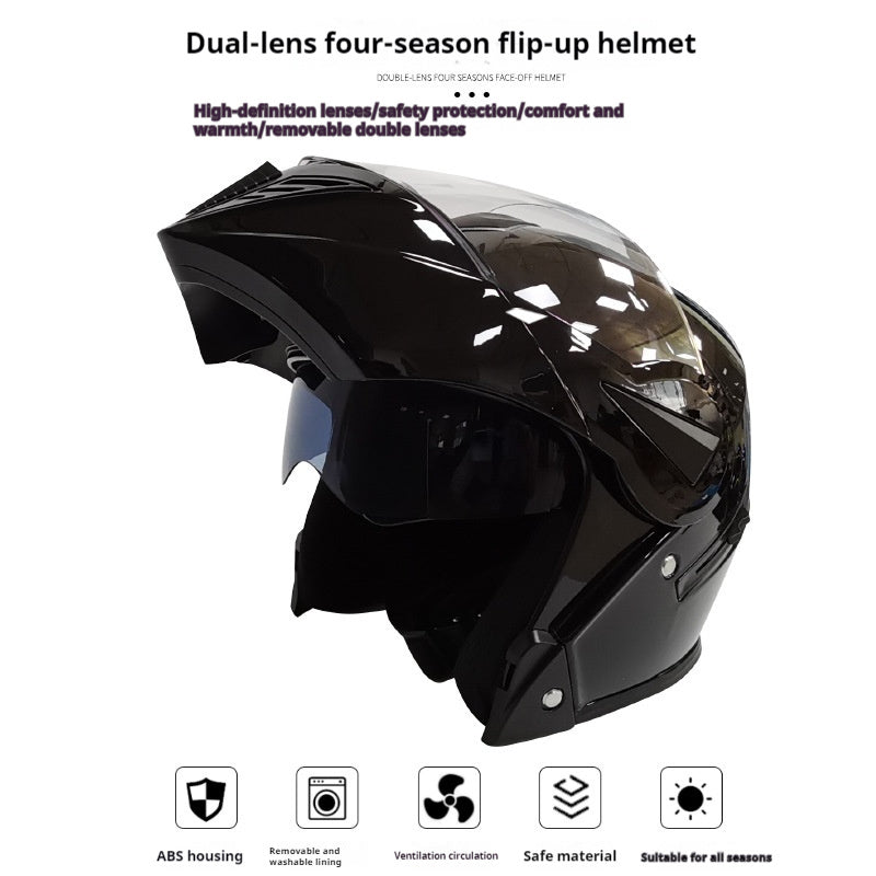 Casque de moto de sécurité hivernal pour hommes et femmes